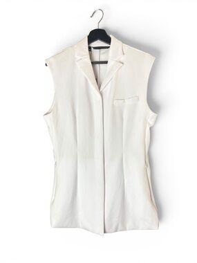 NWT J. Lindeberg Mikaela Golf Vest White SS2024 Sample Size Small AWJS09527